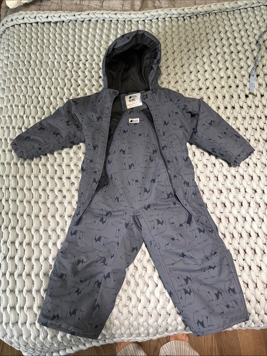 MEC Other - MEC ToasterSuit Snow Suit with Polar Bear Print - Gray/blue